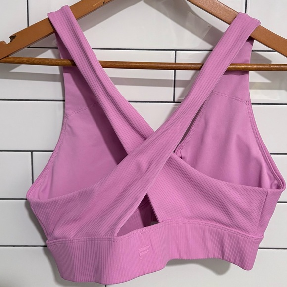 Fabletics Oasis Rib Twist Medium Impact Sports Bra M - Picture 6 of 7